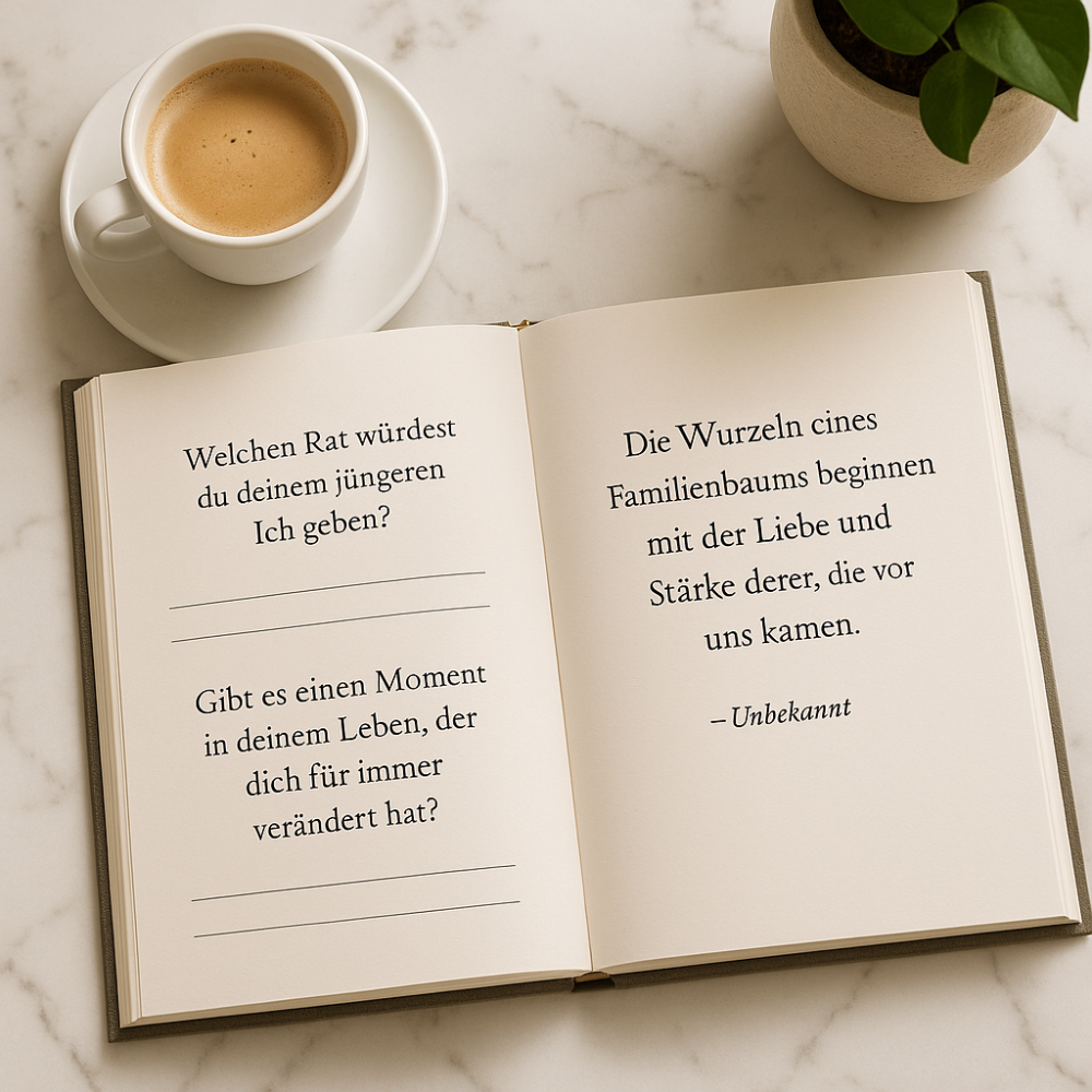 "Ich möchte deine Geschichte hören" - Familienjournal