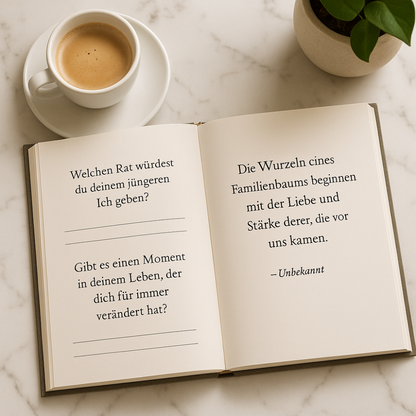 "Ich möchte deine Geschichte hören" - Familienjournal